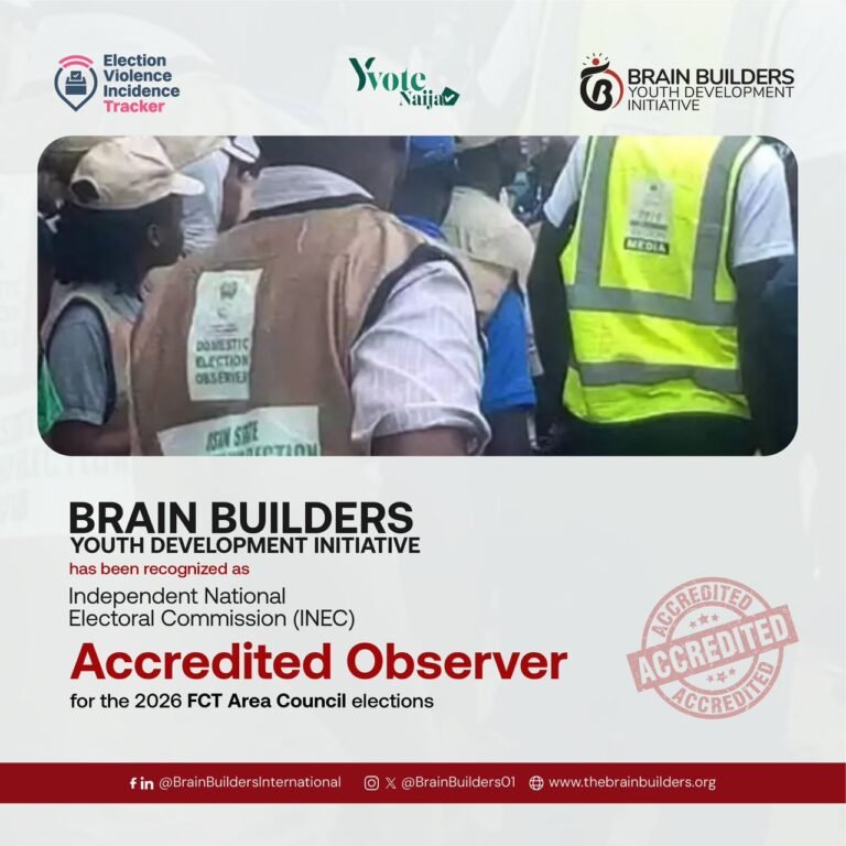 BBYDI Election Observation for 2026 FCT Area Council Elections.