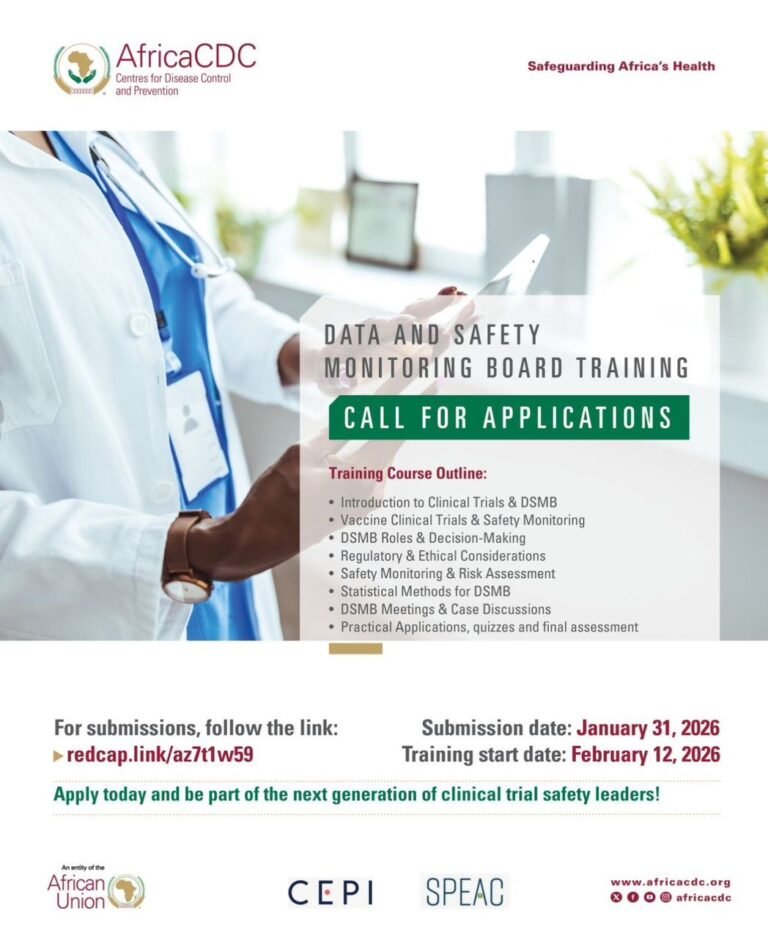 Call for Applications on Data and Safety Monitoring Board (DSMB) Training