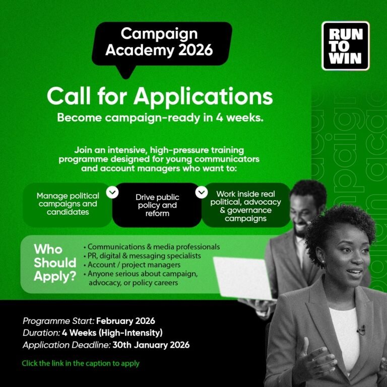 Campaign Academy ’26 – Shape the Future of Nigerian Politics