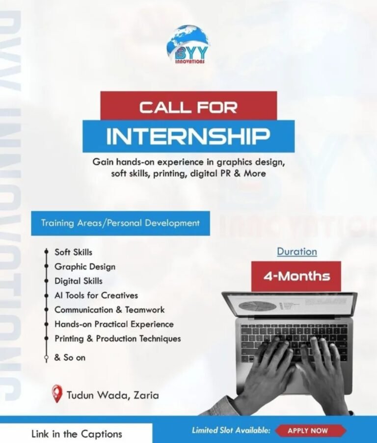 BYY Innovations Internship Program in Kaduna