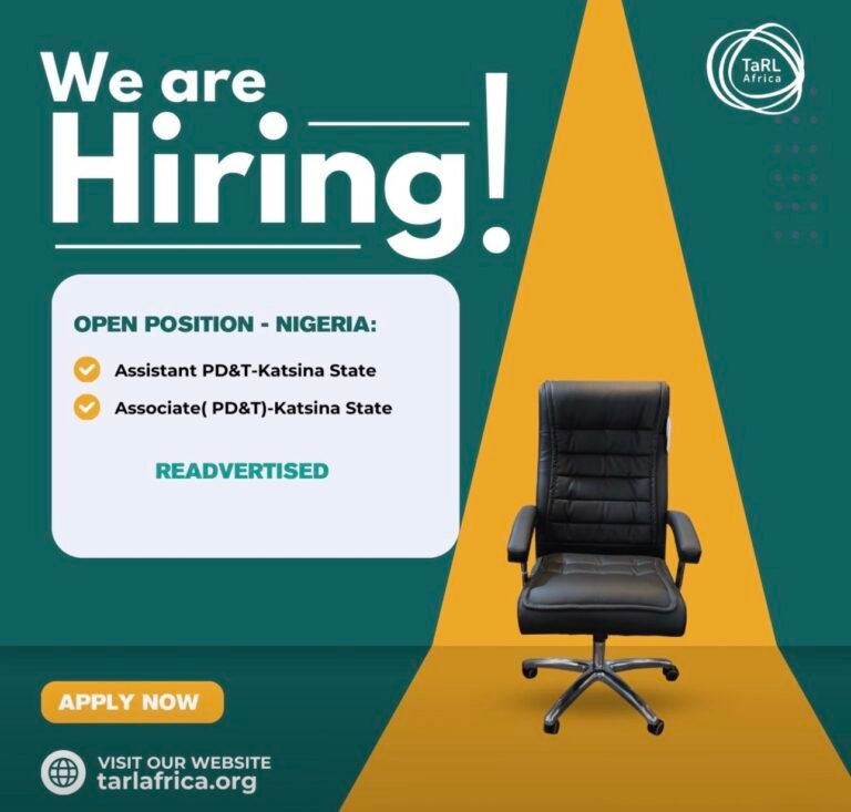 Job Opportunity: Program Delivery & Training (PD&T) Roles – Katsina State