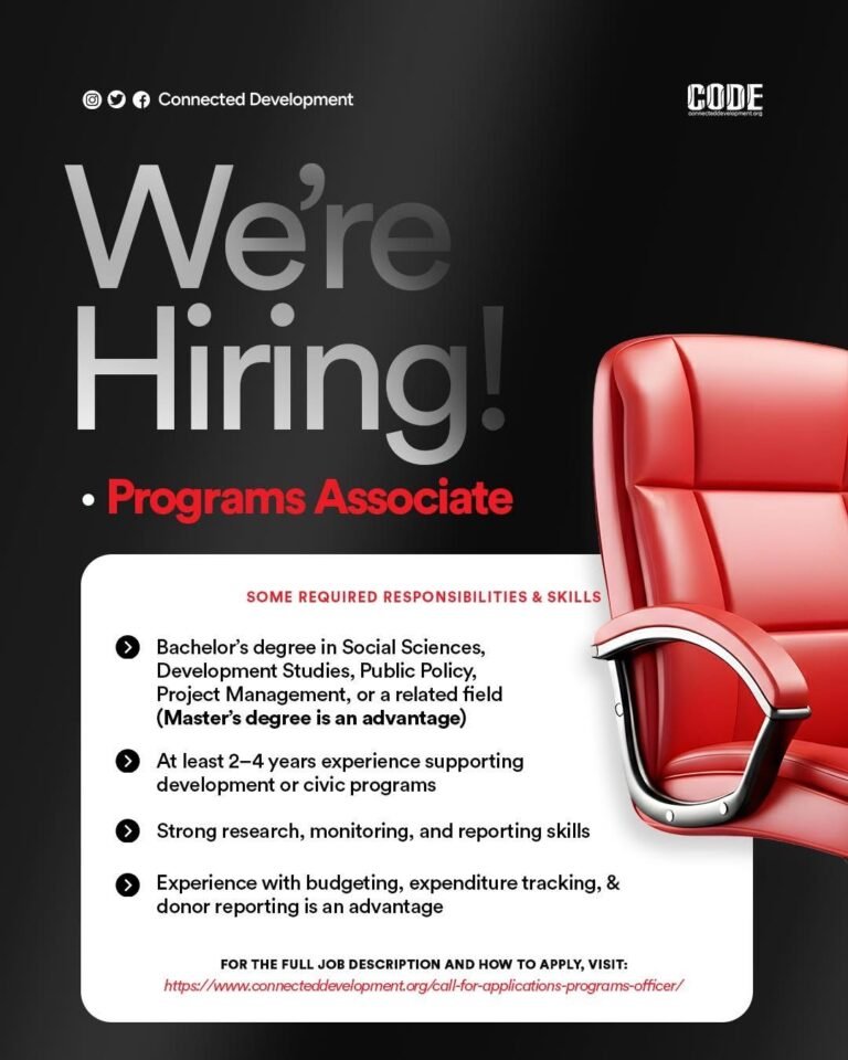 Vacancies at Connected Development (CODE)