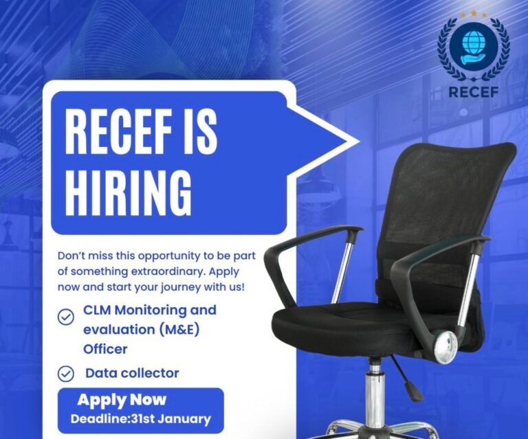 VACANCY ANNOUNCEMENT: RENAISSANCE CARE AND EMPOWERMENT FOUNDATION (RECEF)