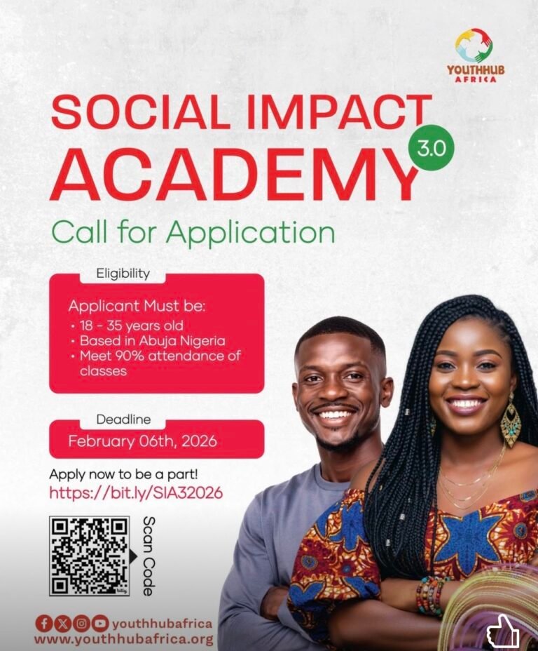 YouthHub Africa – Social Impact Academy (SIA) Cohort 3