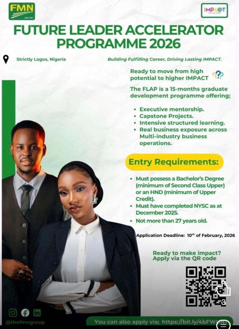 Graduates Trainee Programme with Flour Mills of Nigeria