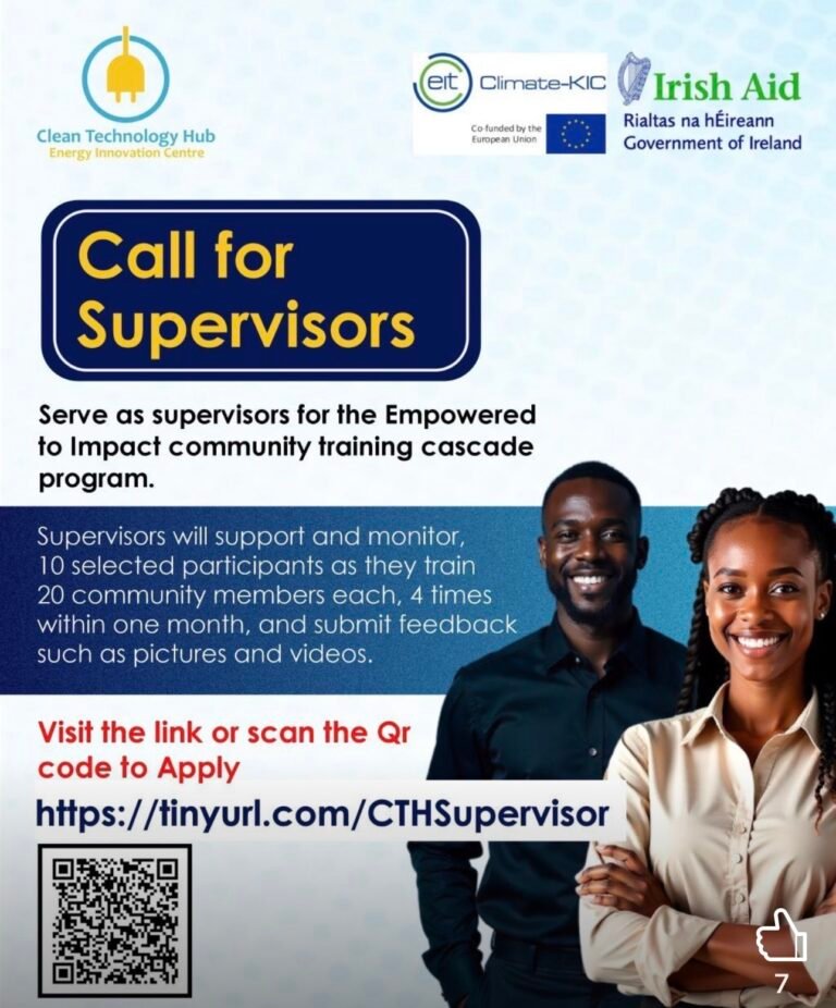 CALL FOR APPLICATIONS: PROJECT SUPERVISORS – CLIMATE KIC PROJECT