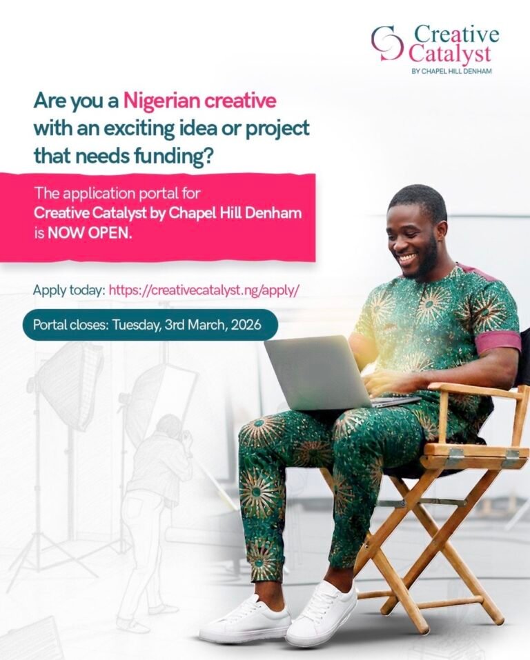 CALL FOR APPLICATIONS: CREATIVE CATALYST PROGRAM BY CHAPEL HILL DENHAM
