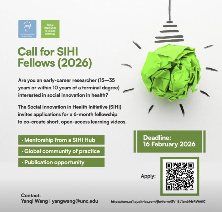 OFFICIAL CALL FOR APPLICATIONS: SIHI FELLOWS PROGRAM 2026