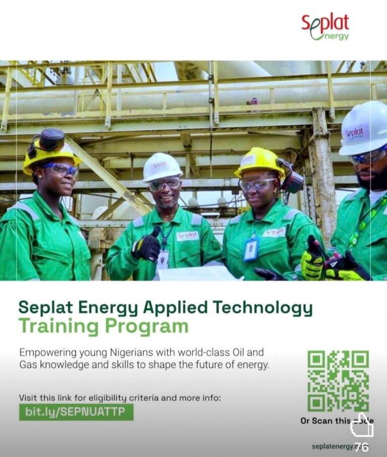 Seplat Energy Producing Nigeria Unlimited (SEPNU)  Applied Technology Training Program (ATTP)