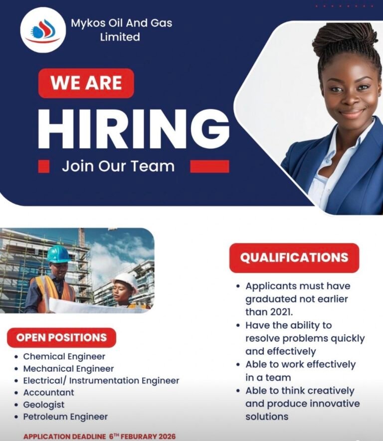 VACANCY ANNOUNCEMENT — Mykos Oil and Gas Limited