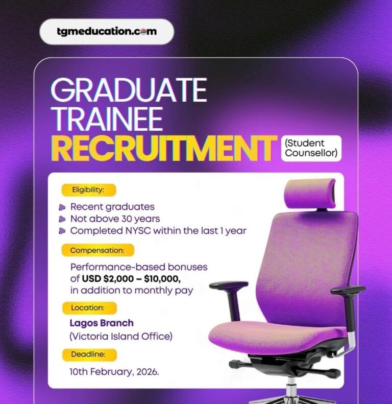 Hiring: Graduate Trainee – International Student Counsellor