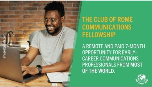 Call for Applications: Club of Rome Communications Fellowship 2026