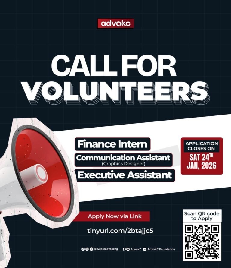 Apply to join the Join the Movement for Civic Accountability and Good Governance