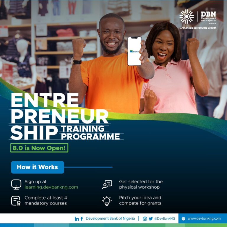 Apply to The 2026 DBN Entrepreneurship Training Programme (ETP)