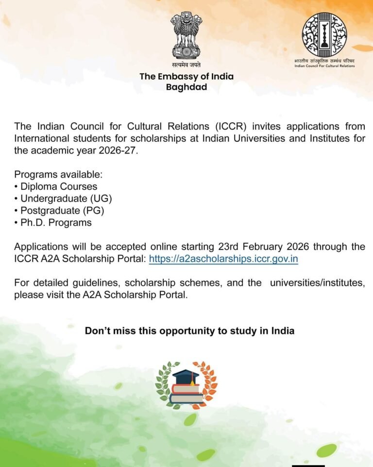 The Indian Council for Cultural Relations Scholarship