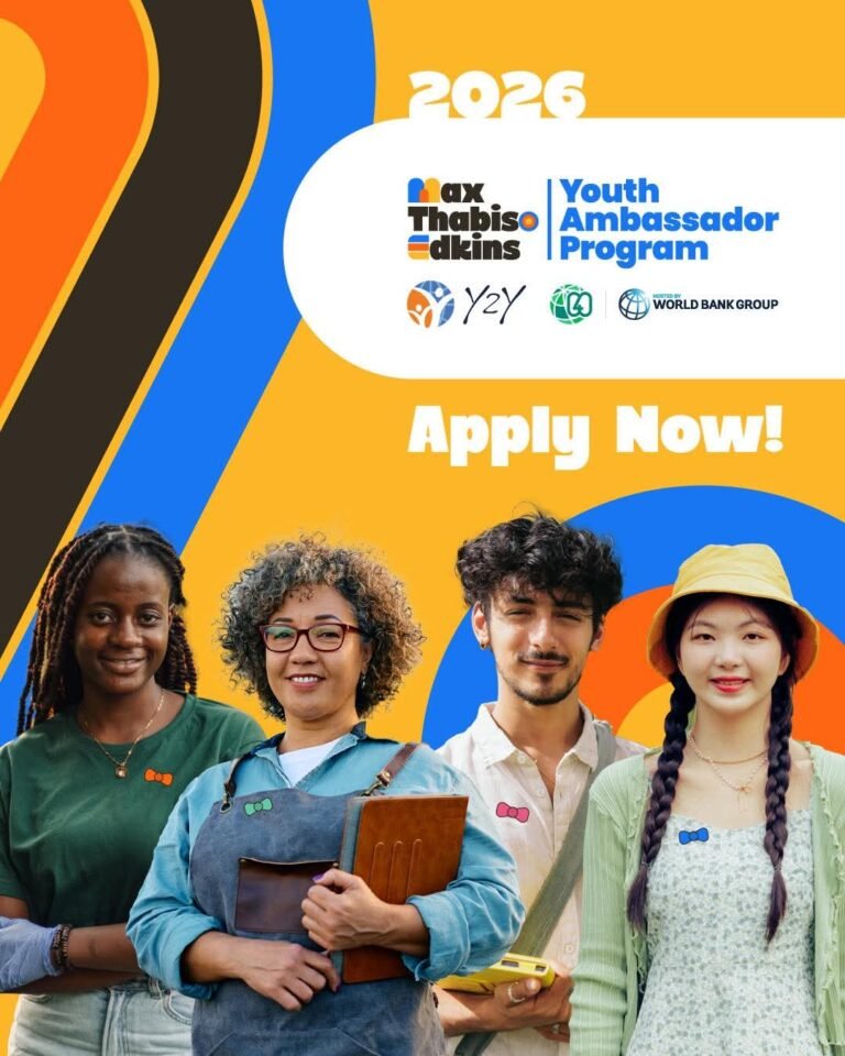 Apply to the Max Thabiso Edkins Youth Ambassador Program