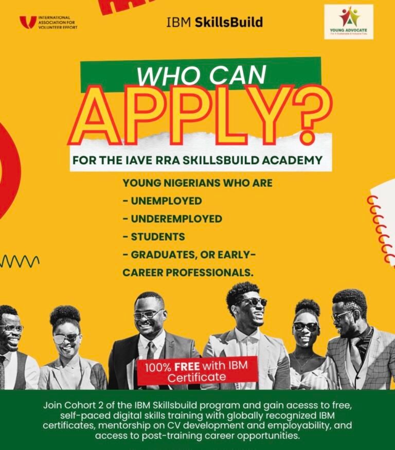 CALL FOR APPLICATIONS: RESKILLING REVOLUTION AFRICA (RRA) PHASE 2 – DIGITAL & GREEN SKILLS TRAINING