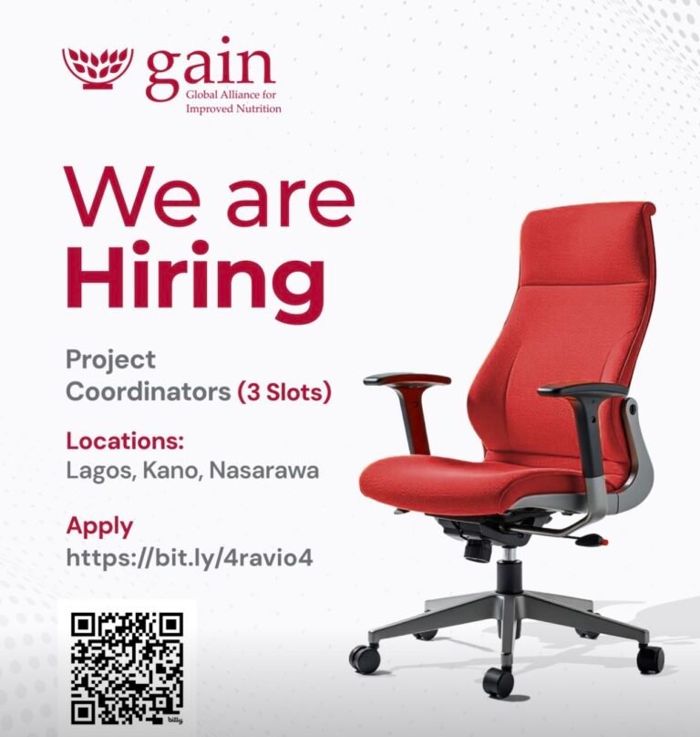 Vacancies at The Global Alliance for Improved Nutrition (GAIN)