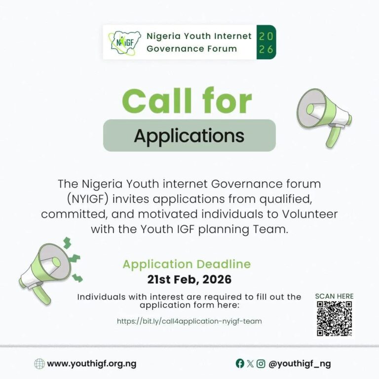 Call for Volunteers: Nigerian Youth Internet Governance Forum (NYIGF)