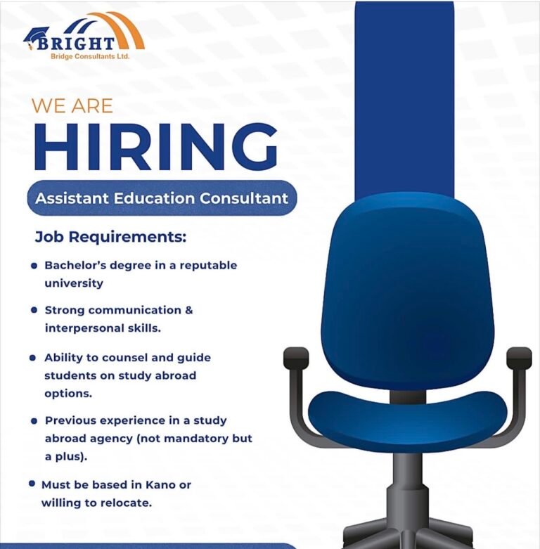 Vacancies at BrightBridge Consults in Kano
