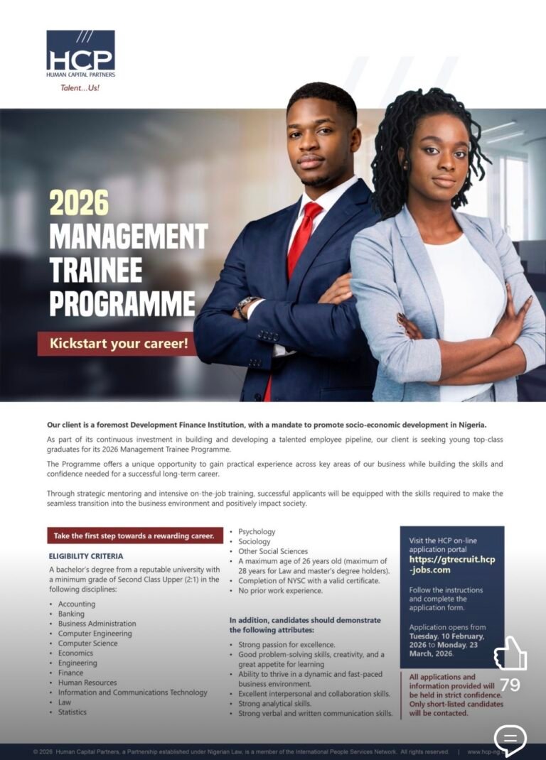 2026 Management Trainee Programme — Nationwide