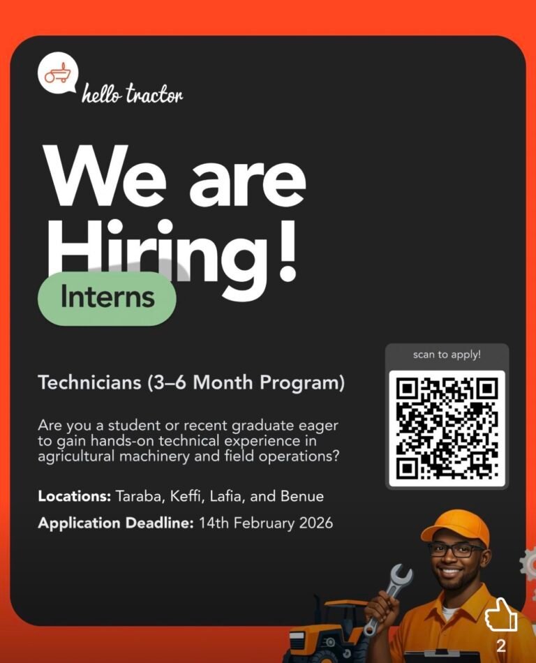 Hello Tractor Recruiting for Interns