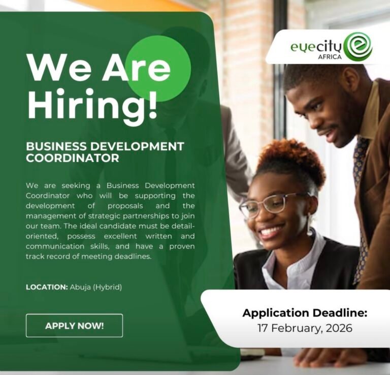 Vacancies at EyeCity Africa