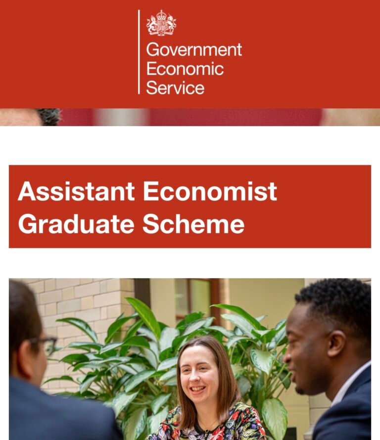Apply: Assistant Economist Graduate Scheme 2026 – Government Economic Service (UK)