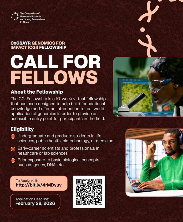 CoGSAYR Genomics for Impact CGI Fellowship