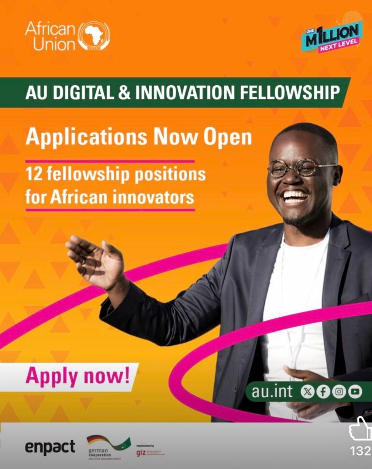 Open Fellowship Positions at the African Union  AU Digital and Innovation Fellowship Programme 2026 to 2027