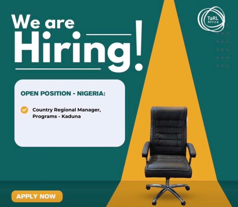 Country Regional Manager, Programs (Nigeria) at TARL Africa