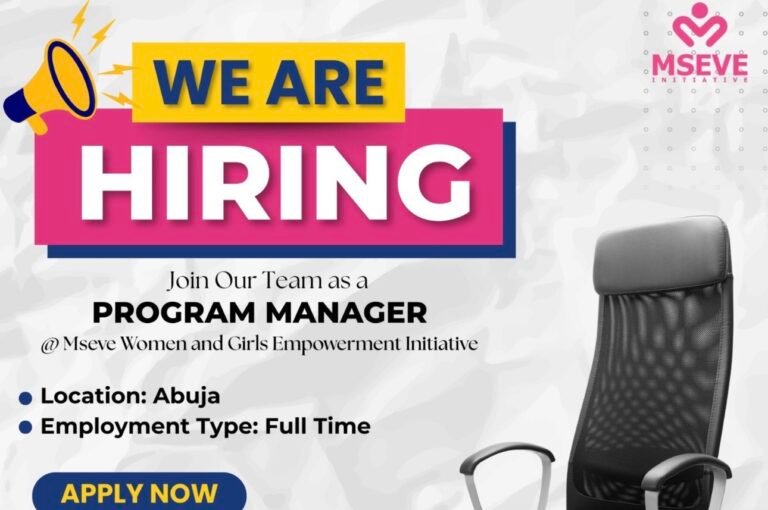 Program manager at Mseve Women and Girls Empowerment Initiative