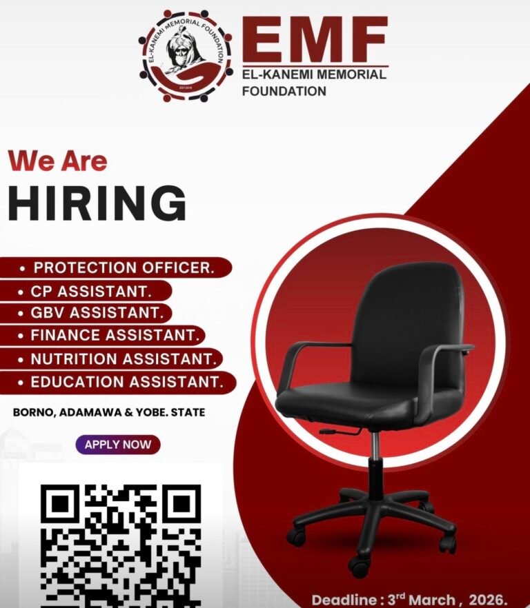 Job opportunities at El-Kanemi Memorial Foundation