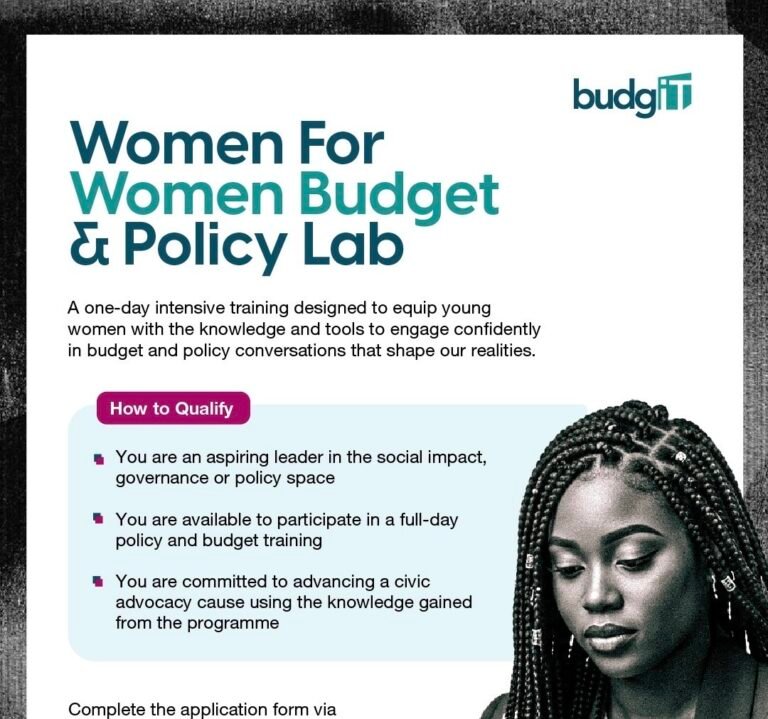 BudgIT Women For Women Budget and Policy Lab