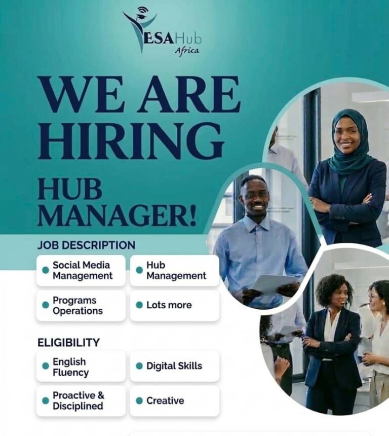 ESAHub Africa Are Hiring!