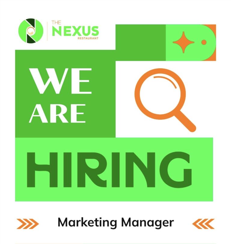 Marketing manager at The Nexus Restaurant