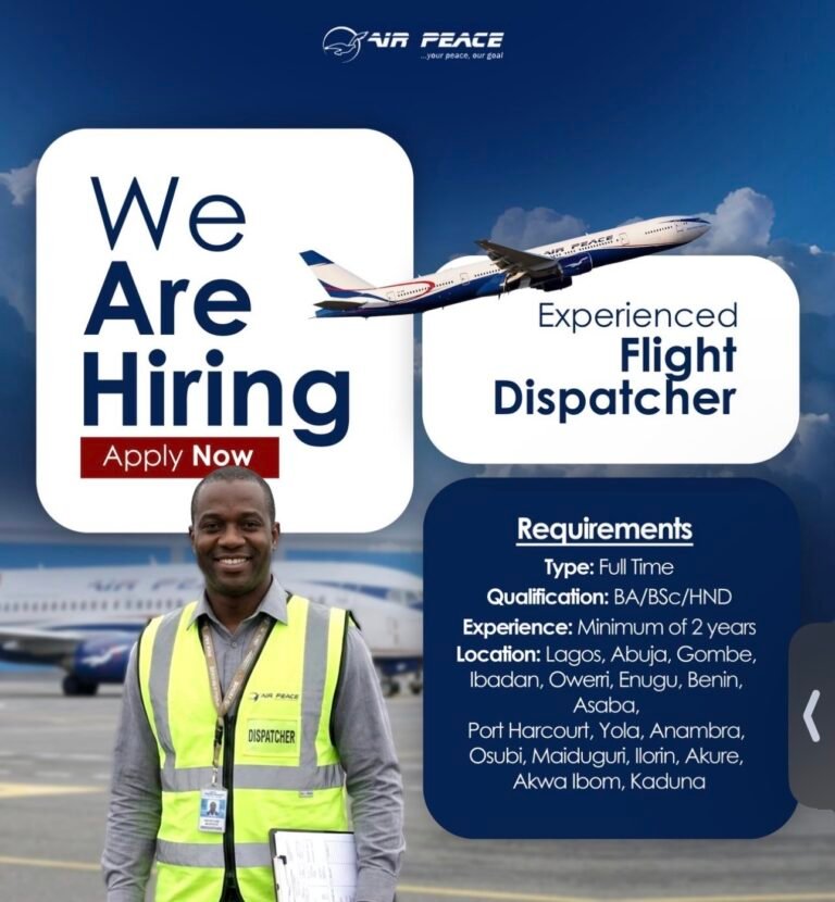 Flight Dispatcher Recruitment — Air Peace