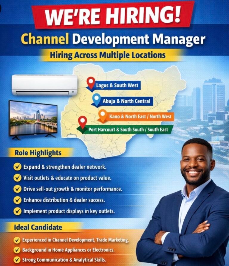 Vacancies for Channel Development Manager