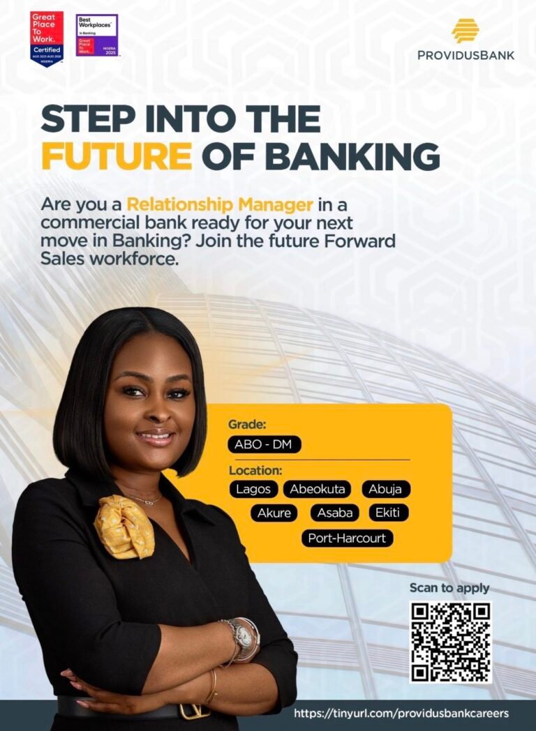 Jobs with ProvidusBank