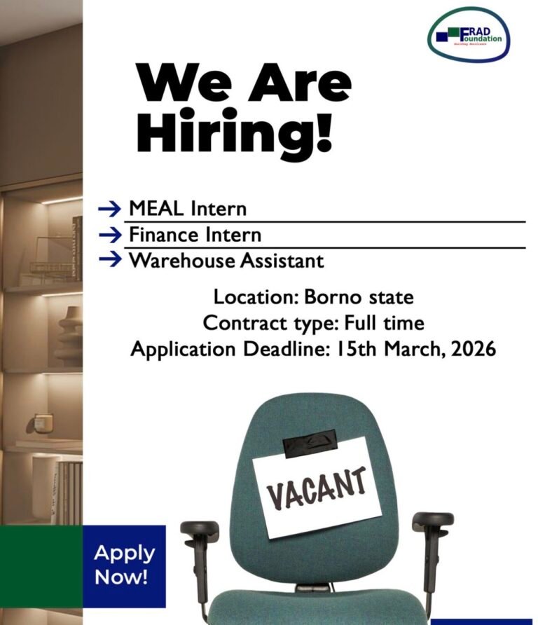 3 vacancies at Future Resilience and Development Foundation