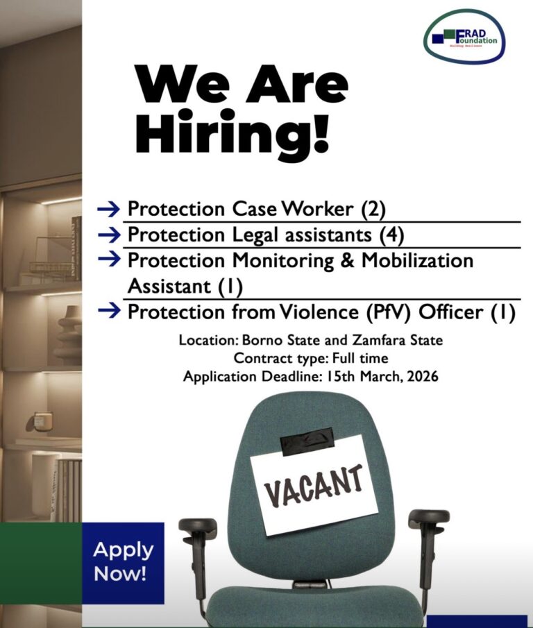 FRAD Foundation – Job Opportunities