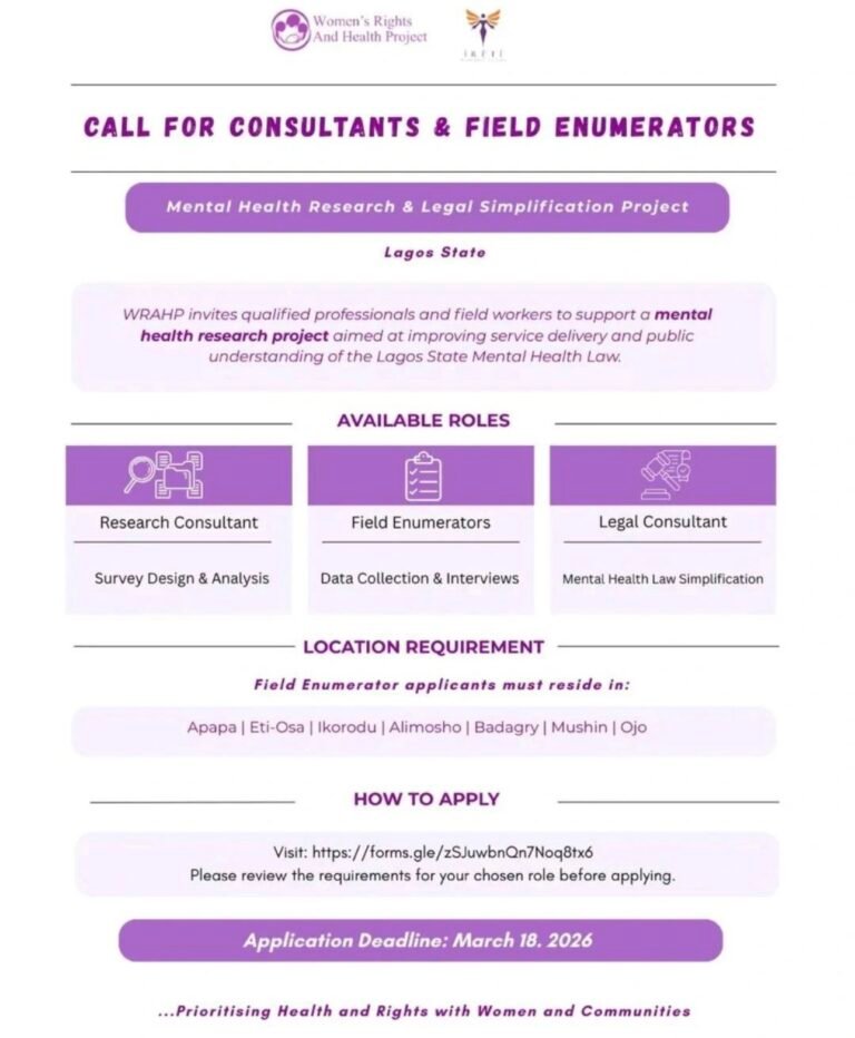 Mental Health Research Opportunities in Nigeria