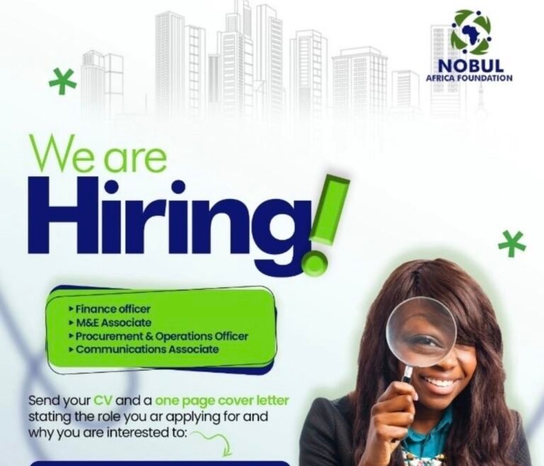 Jobs at Nobul Africa Foundation