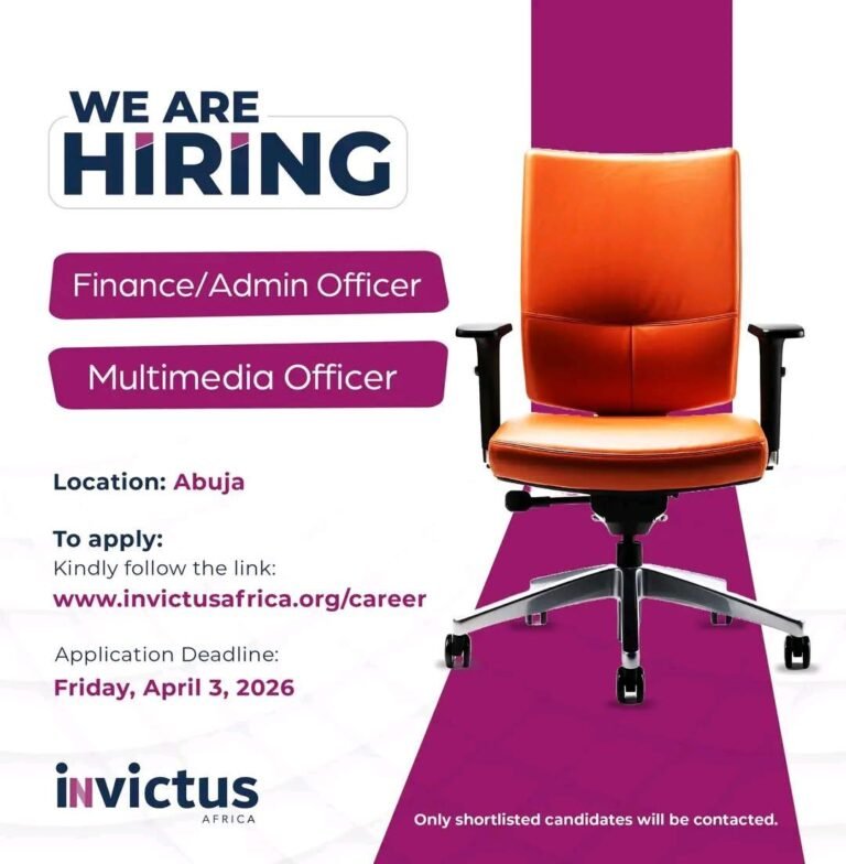 Vacancies with Invictus Africa in Abuja