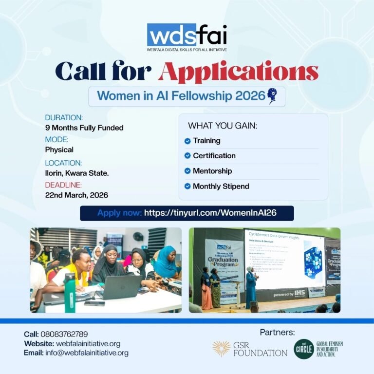 Apply to the Women in AI Fellowship 2026