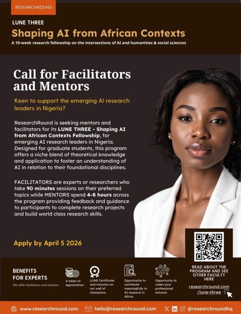 LUNE THREE Fellowship – Call for Facilitators & Mentors