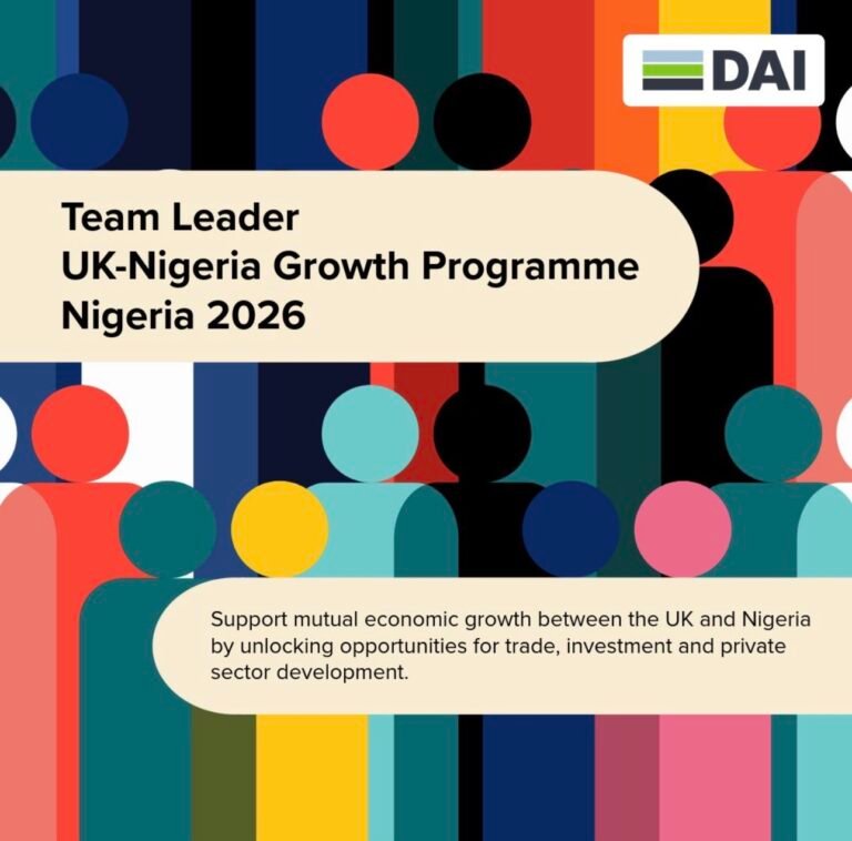Team Leader for the UK Nigeria Growth Programme