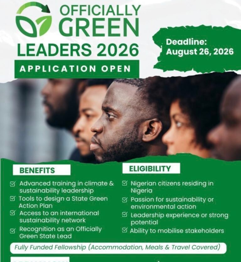 Apply to the Green Leaders Fellowship