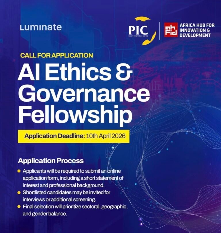 Call for Applications: AI Ethics & Governance Fellowship