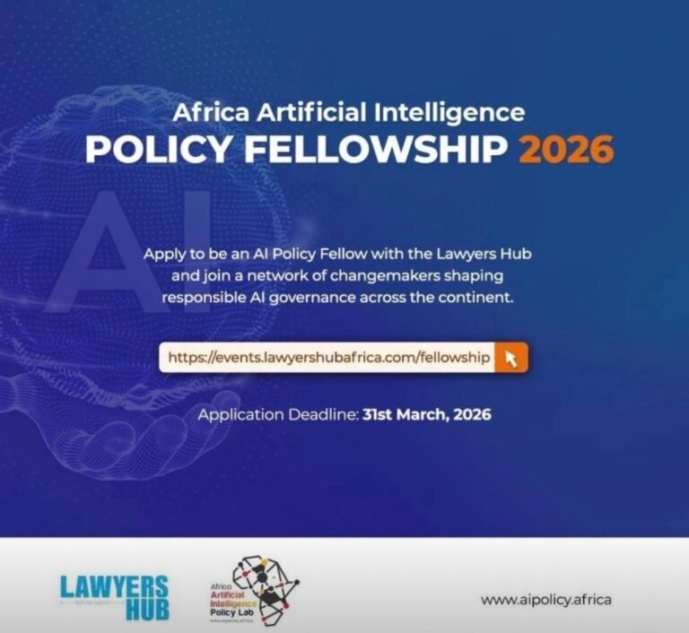 Call for Applications: Africa Artificial Intelligence Policy Fellowship 2026